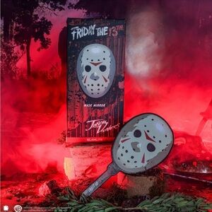 Glamlite X Friday The 13th Jason Voorhees Mask Mirror New LIMITED EDITION